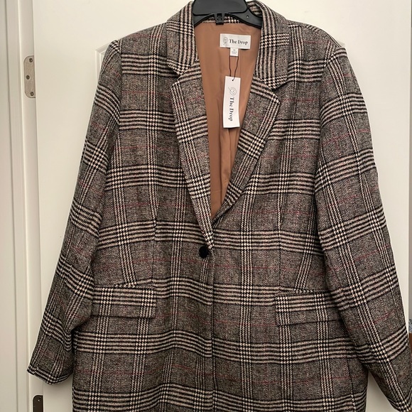 NEW The Drop Women's Blake Long Blazer - Picture 11 of 13